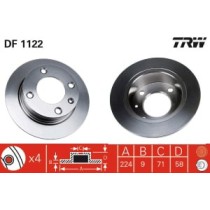 Disc frana TRW MOTO