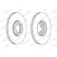 Disc frana FERODO set (2 buc.) fata dreapta/stanga 294.0 mm, inaltime 43.0 mm, grosime 24.5 mm, pentru FORD TRANSIT 2.0D-2.4D 01.00-05.06