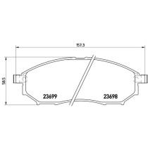 Set placute frana,frana disc BREMBO