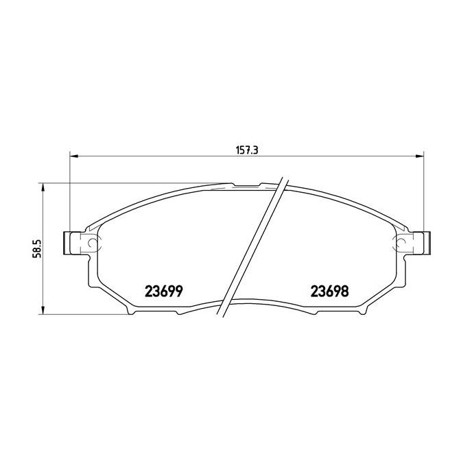 Set placute frana,frana disc BREMBO