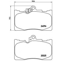 Set placute frana,frana disc BREMBO