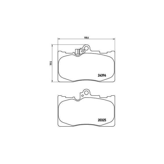 Set placute frana,frana disc BREMBO