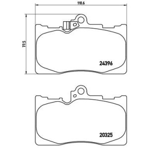 Set placute frana,frana disc BREMBO