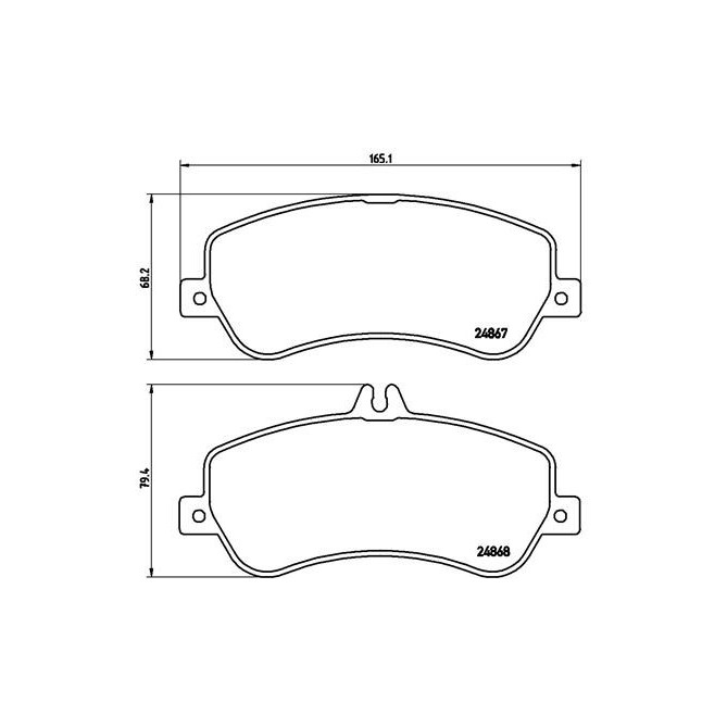 Set placute frana,frana disc BREMBO