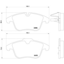 Set placute frana,frana disc BREMBO