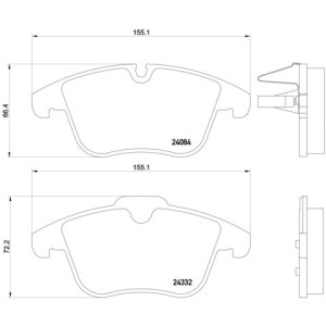 Set placute frana,frana disc BREMBO