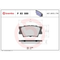 Set placute frana,frana disc BREMBO