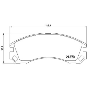 Set placute frana,frana disc BREMBO