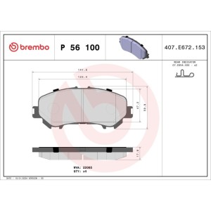 Set placute frana,frana disc BREMBO