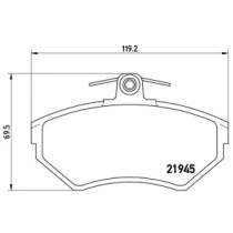 Set placute frana,frana disc BREMBO