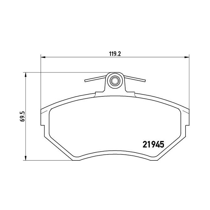 Set placute frana,frana disc BREMBO