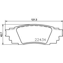 Set placute frana,frana disc BREMBO