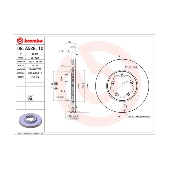 Disc frana BREMBO