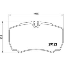 Set placute frana,frana disc BREMBO