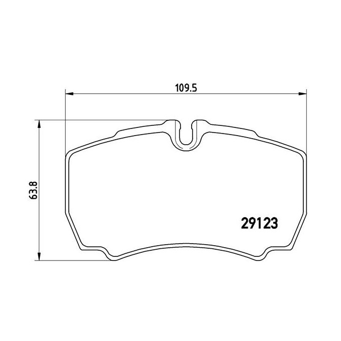 Set placute frana,frana disc BREMBO