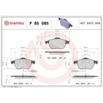 Set placute frana,frana disc BREMBO