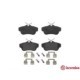 Set placute frana spate BREMBO pentru CITROEN JUMPY II, FIAT SCUDO, PEUGEOT EXPERT, TOYOTA PROACE, dimensiuni 58 mm x 114 mm x 17 mm