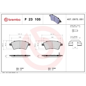 Set placute frana,frana disc BREMBO