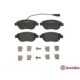 Set placute frana fata BREMBO pentru ABARTH 500C / 595C / 695C, FIAT BRAVO II, DOBLO, GRANDE PUNTO, LANCIA DELTA III, MUSA 1.3D-2.0D