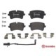 Set placute frana spate BREMBO pentru AUDI A4 B8, A5, A6 ALLROAD C7, A6 C7, A7, PORSCHE MACAN 1.8-4.2, dimensiuni 59.0x117.0x18.0 mm