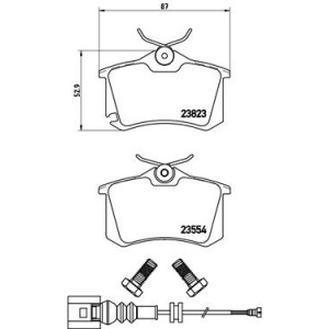 Set placute frana,frana disc BREMBO