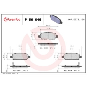 Set placute frana,frana disc BREMBO