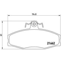 Set placute frana,frana disc BREMBO