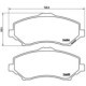 Set placute frana fata BREMBO pentru CHRYSLER GRAND VOYAGER V, TOWN & COUNTRY, DODGE GRAND, FIAT FREEMONT, JEEP CHEROKEE 63mm x 147mm x 19mm