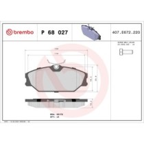 Set placute frana,frana disc BREMBO