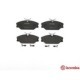 Set placute frana fata BREMBO pentru RENAULT CLIO II, LAGUNA I, MEGANE I, SCENIC I, inaltime 55mm, latime 129mm, grosime 18mm