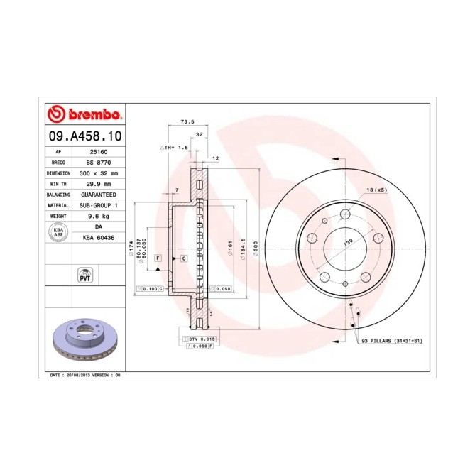 Disc frana BREMBO