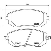 Set placute frana,frana disc BREMBO