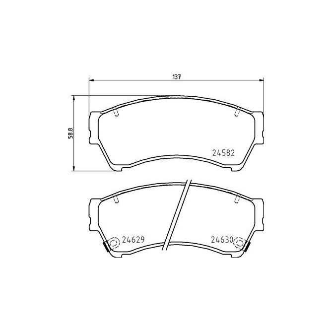 Set placute frana,frana disc BREMBO