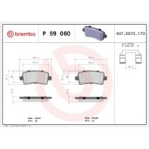 Set placute frana,frana disc BREMBO