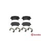 Set placute frana spate BREMBO pentru CHEVROLET MALIBU, OPEL INSIGNIA A, SAAB 9-5, inaltime 47.0 mm, latime 106.0 mm, grosime 17.0 mm