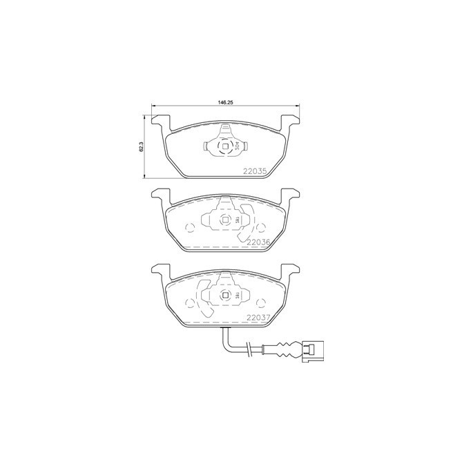 Set placute frana,frana disc BREMBO