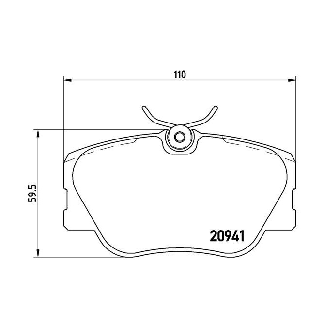 Set placute frana,frana disc BREMBO