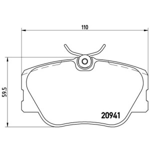 Set placute frana,frana disc BREMBO