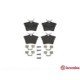 Set placute frana Spate BREMBO CITROEN C5 III PEUGEOT 407 407/KOMBI 607 1.6-3.0D 02.00 57.0 mm 86.0 mm 18.0 mm