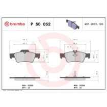 Set placute frana,frana disc BREMBO