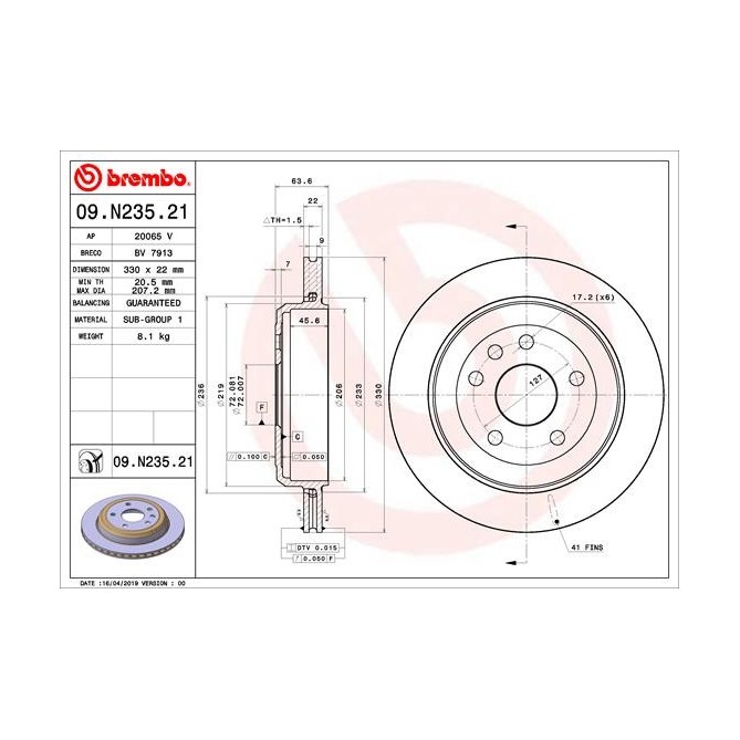 Disc frana BREMBO