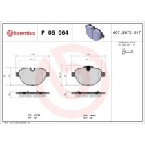 Set placute frana,frana disc BREMBO