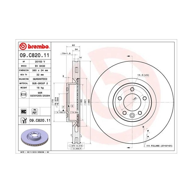 Disc frana BREMBO