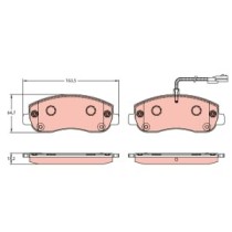 Set placute frana,frana disc TRW MOTO