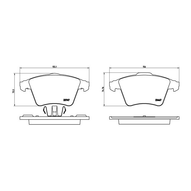 Set placute frana,frana disc BREMBO