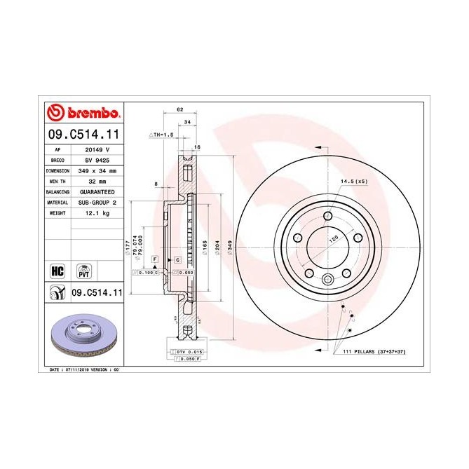 Disc frana BREMBO