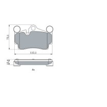 Set placute frana,frana disc BOSCH