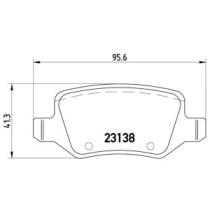 Set placute frana,frana disc BREMBO