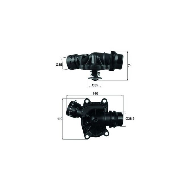 Termostat,lichid racire MAHLE