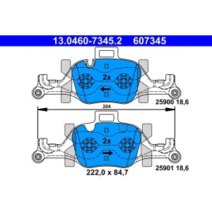 Set placute frana,frana disc ATE